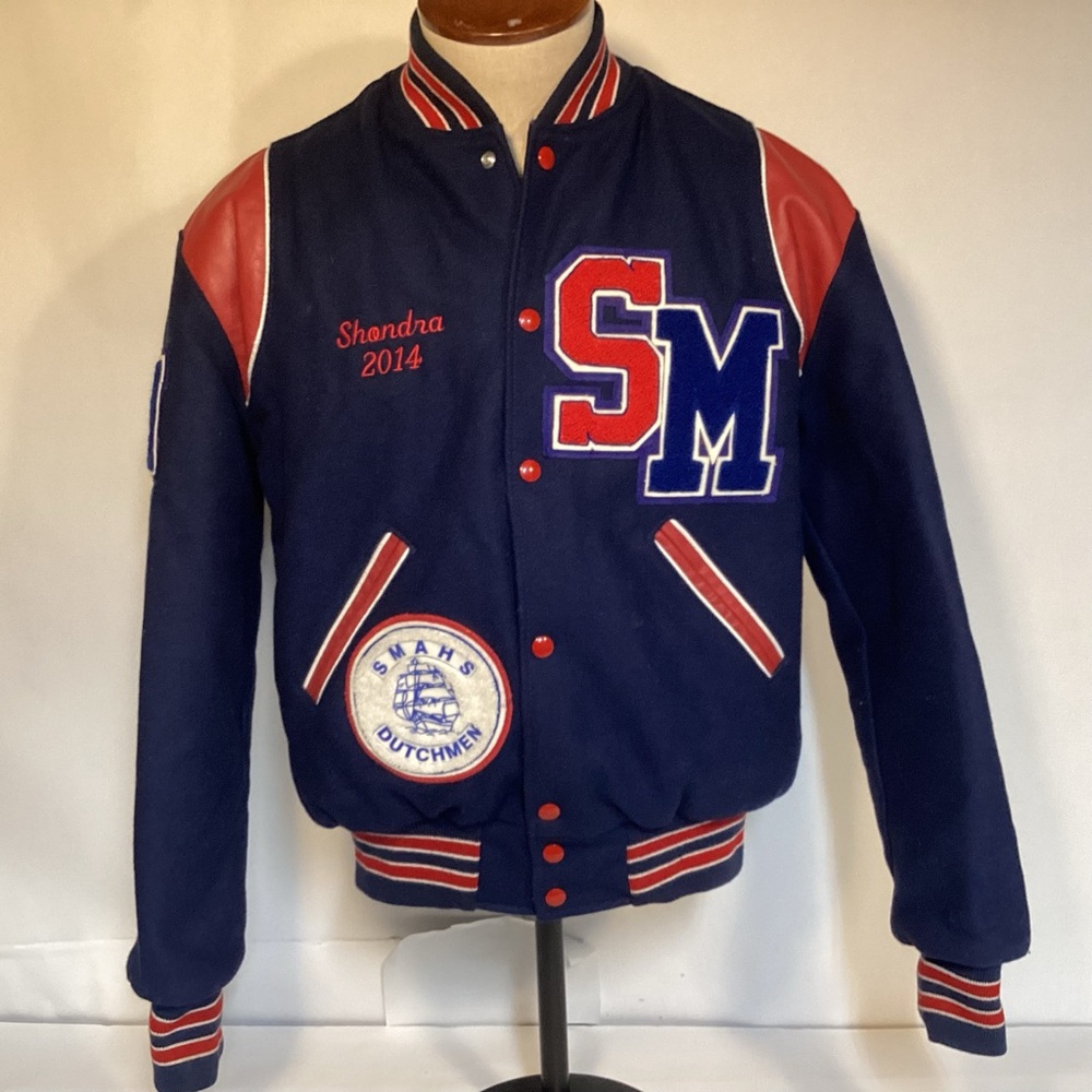 Holloway Varsity Letterman’s Jacket Wool men’s size small